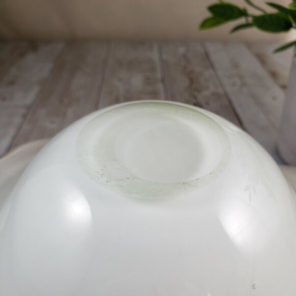 Orange Cased Art Glass Bowl Flower Petal Design Scalloped Edge Folded 9? Ashtray - Picture 5 of 6